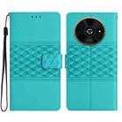 For Xiaomi Poco C61 Diamond Embossed Skin Feel Leather Phone Case(Blue) - 1