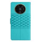 For Xiaomi Poco C61 Diamond Embossed Skin Feel Leather Phone Case(Blue) - 3