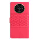 For Xiaomi Poco C61 Diamond Embossed Skin Feel Leather Phone Case(Red) - 3