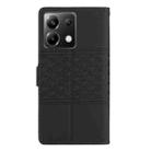 For Xiaomi Poco X6 Diamond Embossed Skin Feel Leather Phone Case(Black) - 3