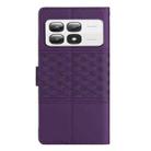 For Xiaomi 14T Pro Diamond Embossed Skin Feel Leather Phone Case(Purple) - 3