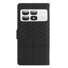 For Xiaomi 14T Pro Diamond Embossed Skin Feel Leather Phone Case(Black) - 3