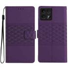 For Xiaomi 14T Diamond Embossed Skin Feel Leather Phone Case(Purple) - 1