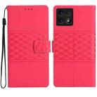 For Xiaomi 14T Diamond Embossed Skin Feel Leather Phone Case(Red) - 1