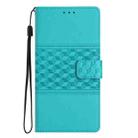 For Sharp Basio active SHG09 Diamond Embossed Skin Feel Leather Phone Case(Blue) - 2