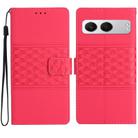 For OnePlus Nord 4 Diamond Embossed Skin Feel Leather Phone Case(Red) - 1