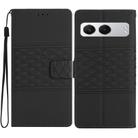 For OnePlus Nord 4 Diamond Embossed Skin Feel Leather Phone Case(Black) - 1