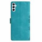 For Samsung Galaxy A17 5G Cherry Blossom Butterfly Skin Feel Embossed PU Phone Case(Green) - 3