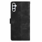 For Samsung Galaxy A17 5G Cherry Blossom Butterfly Skin Feel Embossed PU Phone Case(Black) - 3