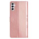 For Samsung Galaxy A17 5G Cherry Blossom Butterfly Skin Feel Embossed PU Phone Case(Rose Gold) - 3