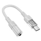 hoco LS37 Spirit Transparent Type-C to 3.5mm Digital Audio Adapter Cable(Grey) - 1