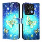 For Umidigi G9 5G 3D Painting Horizontal Flip Leather Phone Case(Golden Butterfly) - 2