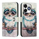 For UMIDIGI G100x 5G / 4G 3D Painting Horizontal Flip Leather Phone Case(Grey Owl) - 2