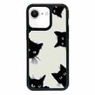 For iPhone 7 / 8 / SE 2020 2022 Exclusive Design Style PC Full Coverage Pattern Phone Case(Black Cat) - 1