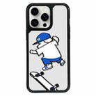 For iPhone 15 Pro Max Exclusive Design Style PC Full Coverage Pattern Phone Case(Sports Dog A) - 1