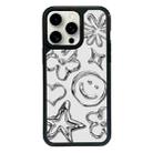 For iPhone 15 Pro Max Exclusive Design Style PC Full Coverage Pattern Phone Case(Metal Smile) - 1