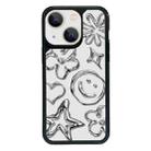 For iPhone 15 Plus Exclusive Design Style PC Full Coverage Pattern Phone Case(Metal Smile) - 1