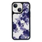 For iPhone 15 Plus Exclusive Design Style PC Full Coverage Pattern Phone Case(Purple Watercolor Flowers) - 1