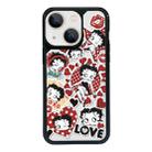 For iPhone 15 Plus Exclusive Design Style PC Full Coverage Pattern Phone Case(Miss Betty C) - 1