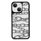 For iPhone 15 Exclusive Design Style PC Full Coverage Pattern Phone Case(Metal Chain) - 1