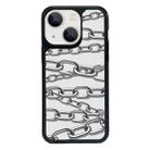 For iPhone 14 Exclusive Design Style PC Full Coverage Pattern Phone Case(Metal Chain) - 1