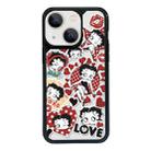 For iPhone 14 Exclusive Design Style PC Full Coverage Pattern Phone Case(Miss Betty C) - 1