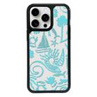 For iPhone 14 Pro Exclusive Design Style PC Full Coverage Pattern Phone Case(Island Blue) - 1