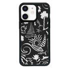 For iPhone 12 Exclusive Design Style PC Full Coverage Pattern Phone Case(Island Black) - 1