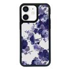 For iPhone 11 Exclusive Design Style PC Full Coverage Pattern Phone Case(Purple Watercolor Flowers) - 1