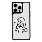 For iPhone 11 Pro Exclusive Design Style PC Full Coverage Pattern Phone Case(Girl) - 1