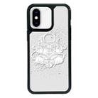 For iPhone X / XS Exclusive Design Style PC Full Coverage Pattern Phone Case(Astronaut A) - 1