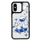 For iPhone X / XS Exclusive Design Style PC Full Coverage Pattern Phone Case(Astronaut B) - 1