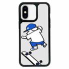 For iPhone X / XS Exclusive Design Style PC Full Coverage Pattern Phone Case(Sports Dog A) - 1