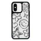 For iPhone X / XS Exclusive Design Style PC Full Coverage Pattern Phone Case(Metal Smile) - 1