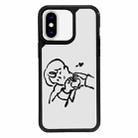 For iPhone X / XS Exclusive Design Style PC Full Coverage Pattern Phone Case(Boy) - 1