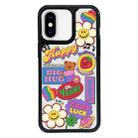 For iPhone X / XS Exclusive Design Style PC Full Coverage Pattern Phone Case(Happy Travel A) - 1