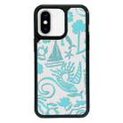 For iPhone X / XS Exclusive Design Style PC Full Coverage Pattern Phone Case(Island Blue) - 1