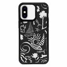 For iPhone X / XS Exclusive Design Style PC Full Coverage Pattern Phone Case(Island Black) - 1