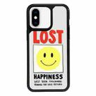 For iPhone X / XS Exclusive Design Style PC Full Coverage Pattern Phone Case(Smiley Face A) - 1