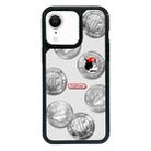 For iPhone XR Exclusive Design Style PC Full Coverage Pattern Phone Case(Silver Coin Cat) - 1