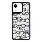 For iPhone XR Exclusive Design Style PC Full Coverage Pattern Phone Case(Metal Chain) - 1