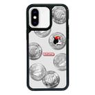 For iPhone XS Max Exclusive Design Style PC Full Coverage Pattern Phone Case(Silver Coin Cat) - 1