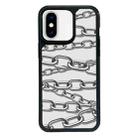 For iPhone XS Max Exclusive Design Style PC Full Coverage Pattern Phone Case(Metal Chain) - 1