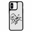 For iPhone XS Max Exclusive Design Style PC Full Coverage Pattern Phone Case(Boy) - 1