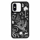 For iPhone XS Max Exclusive Design Style PC Full Coverage Pattern Phone Case(Island Black) - 1