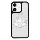 For iPhone 12 mini Exclusive Design Style PC Full Coverage Pattern Phone Case(Astronaut A) - 1