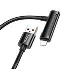 hoco U135 USB  to 8 Pin, USB-C / Type-C Incredible 2 in 1 Charging Data Cable, Length:1m(Black) - 3