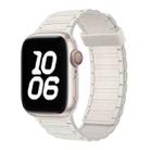 For Apple Watch Series 9 45mm Tri-beads Magnetic Hoop Silicone Watch Band(Starlight) - 1