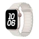 For Apple Watch Ultra 49mm Tri-beads Magnetic Hoop Silicone Watch Band(Starlight) - 1