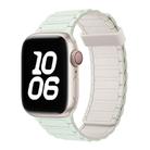 For Apple Watch SE 2022 40mm Tri-beads Magnetic Hoop Silicone Watch Band(Light Mint Starlight) - 1